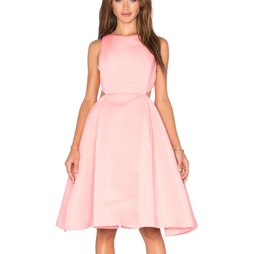 Halston Pink Frost Cutout Dress | Size 8